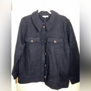Madewell Boiled Wool Bridgman Sweater Jacket